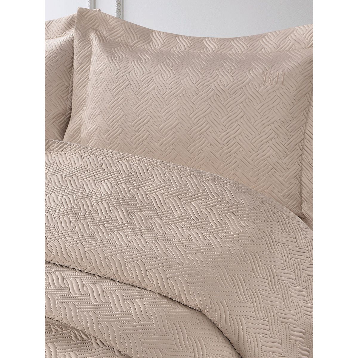 Beauty Home Σετ κουβερλί υπέρδιπλο Melusine Art 12317 230x250 Άμμου - Image 2