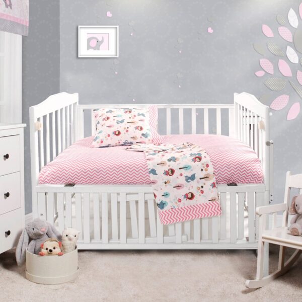 Beauty Home Σετ σεντόνια βρεφικά Art 5178 120x160 Ροζ