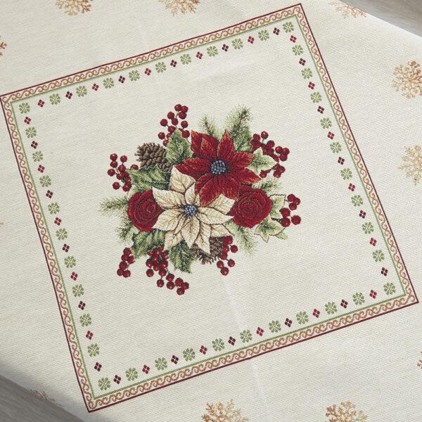 Alternative view of Χριστουγεννιάτικο Καρέ Στόφα (100x100) 8958 Dimeco