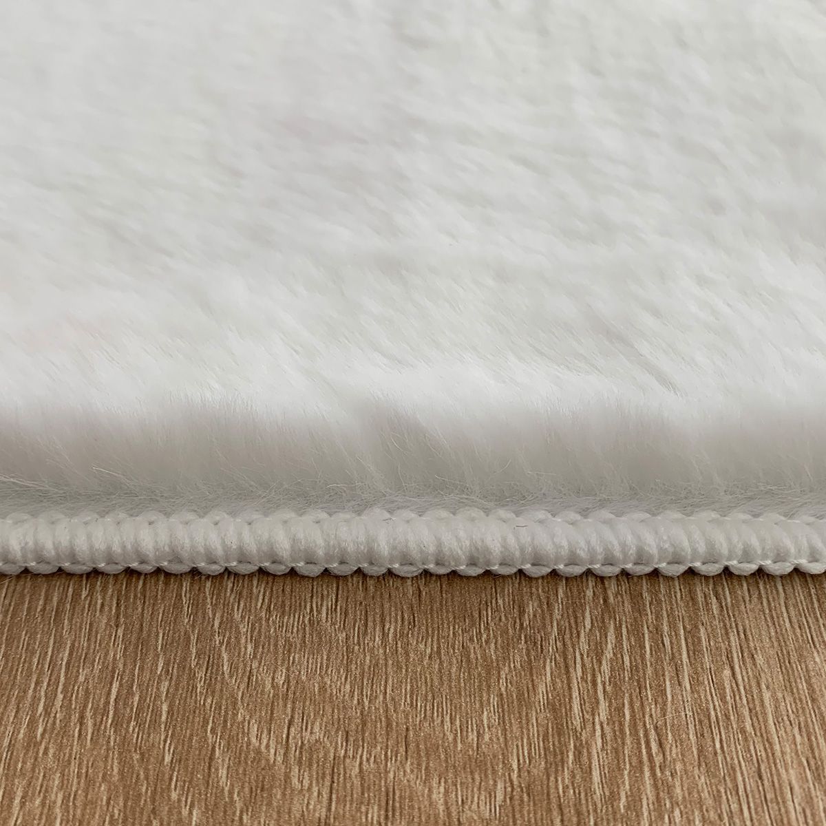 Γούνινο Χαλί 160x160 Rabbit 9640 Λευκό Beauty Home - Image 4