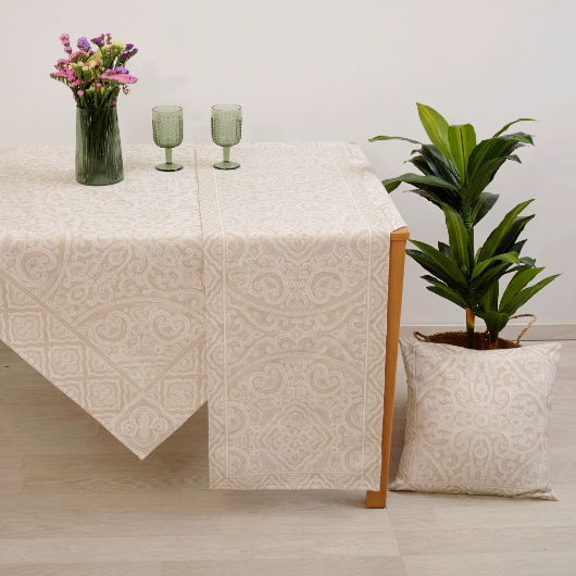 Καρέ Στόφα (100x100) Capri Beige Dimeco
