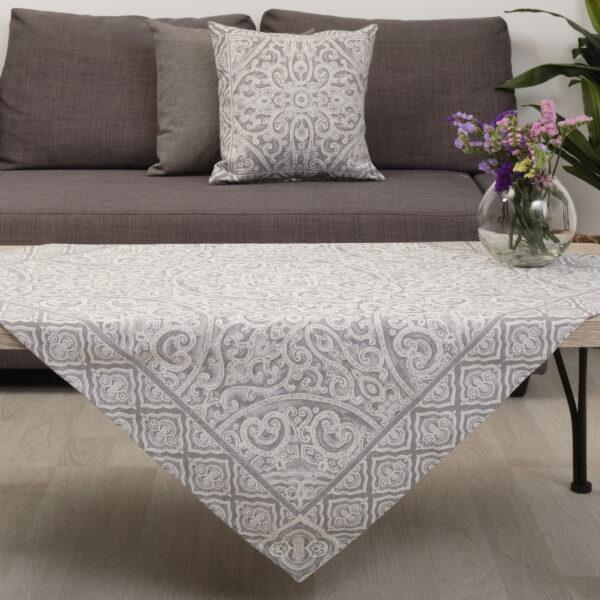 Καρέ Στόφα (100x100) Capri Grey Dimeco