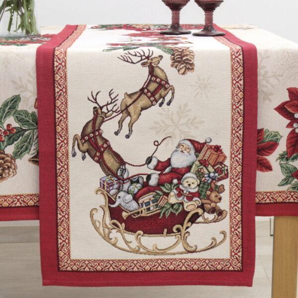 Alternative view of Χριστουγεννιάτικο Καρέ Στόφα (100x100) 8926 Dimeco