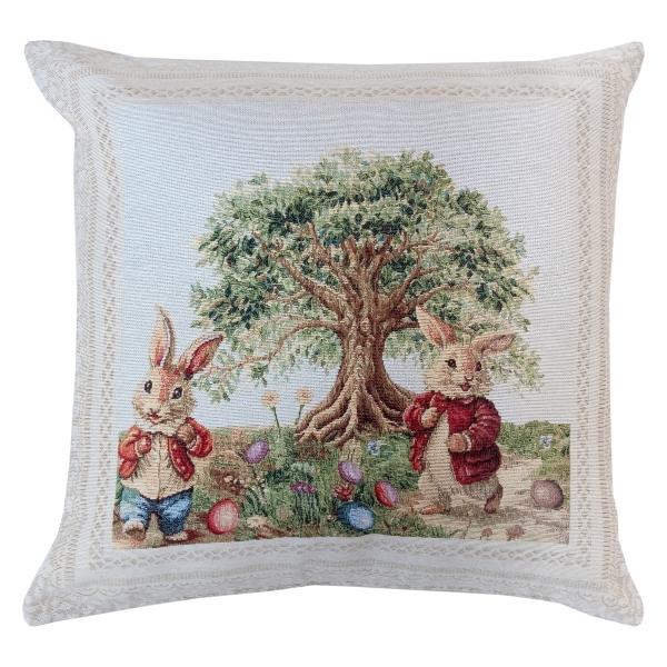 Πασχαλινή Μαξιλαροθήκη Στόφα 45x45 Easter Land Dimeco